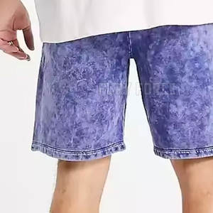 Street Wear Dernière conception Hommes Shorts délavés à l'acide Couleur unie Taille adulte Hommes Shorts délavés à l'acide - Product Image 6