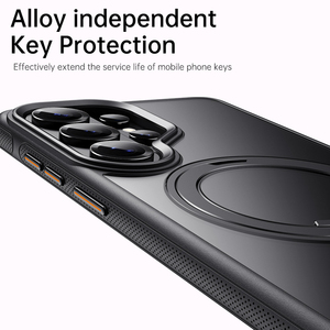 Funda con Soporte Magnético Giratorio 360° <span class=keywords><strong>para</strong></span> Samsung Galaxy S26 S25 S24 Ultra, Carcasa Mate Antigolpes con Botones Metálicos y Agarre Antideslizante - Product Image 4