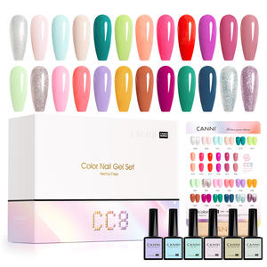 CANNI Nuevo <span class=keywords><strong>Kit</strong></span> de Esmalte de Uñas en Gel CC8 Color Primavera, <span class=keywords><strong>Esmaltes</strong></span> Semipermanentes, 30 Piezas, Arte de Uñas, Esmalte de Uñas Francés, Gel Nude - Product Image 2