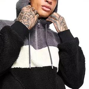 Logotipo personalizado 100% algodón en relieve Sudadera con capucha Heavyweight French Terry Fluffy Mohair para hombres-para el invierno - Product Image 6