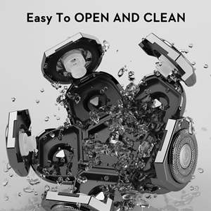 Cabezal de Repuesto de Cinco Cuchillas Plateadas para Afeitadora de Hombres Calvos con Cuchillas de Afeitar - Product Image 4