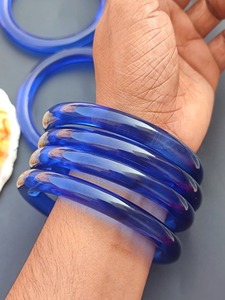Factory Outlet Nuevo Color Diamante brillante Geométrico Simple Pulsera de resina apilada para damas Moda - Product Image 2