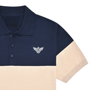 Mens Color Block Knit Polo Shirt Short Sleeve Casual Breathable Soft Lightweight <b>Classic</b> Collar Summer Smart Casual Top Wear - Product Image 3