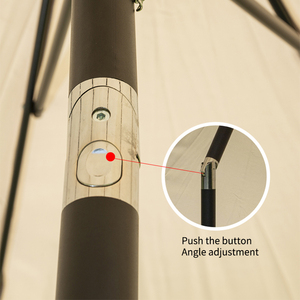 Parasol de jardin extérieur personnalisable en couleur avec mât en fibre de verre et design moderne pour usage hôtelier - Product Image 5