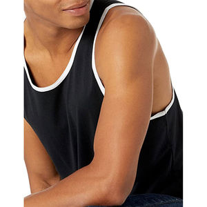 Nueva llegada 2025 deportes al aire libre Color sólido transpirable Fitness entrenamiento sin mangas Camisetas cuello redondo hombres Casual camiseta sin mangas - Product Image 3