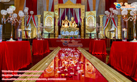 Scène de mariage ouverte avec piliers en cristal, décoration de scène de grande cérémonie de mariage tamil, scène de réception de mariage tamil en Australie