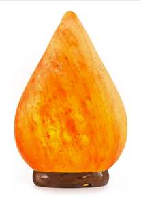 Lampe au sel rose de l'Himalaya en forme de coeur avec base en bois pour la décoration de la maison et des vacances - Product Image 2