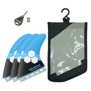 Ensemble de <span class=keywords><strong>3</strong></span> palmes de <span class=keywords><strong>surf</strong></span> en fibre de verre, simple/double languette, pour le <span class=keywords><strong>surf</strong></span>, avec sac à ailettes, vis à clé, plusieurs couleurs - Product Image 4