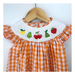 Robes en coton smocké OEM pour bébés filles vêtements de style princesse pour enfants 100% coton vêtements pour enfants de l'usine du Vietnam - Product Image 1