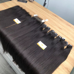 Prix de gros 100% brut vietnamien Non-Remy naturel faisceaux droits naturel vague Style cheveux tissage Extensions Minh Khang cheveux - Product Image 1