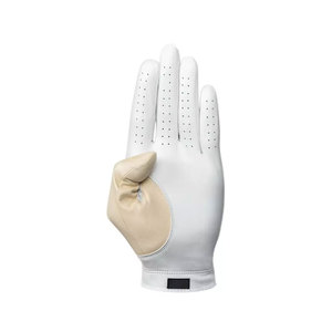 Guantes de golf de diseño flexible para hombres y mujeres, Material de cuero, textura transpirable de tacto suave, agarre fuerte, muñequera ajustable - Product Image 2