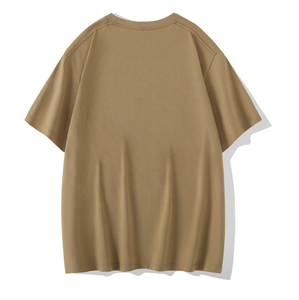 Camiseta de Mujer, Cuello Redondo, Manga Corta, Corte Holgado, Color Rosa, 100% Algodón Jersey, Color Sólido, Casual, Primavera Verano, Transpirable, 180g, Personalizable - Product Image 6