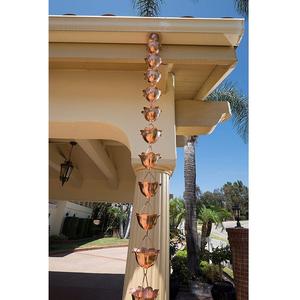 Fontaine d'eau solaire d'extérieur tourneurs éoliens carillons éoliens commémoratifs chaîne de pluie chute d'eau pour le jardin domestique - Product Image 6