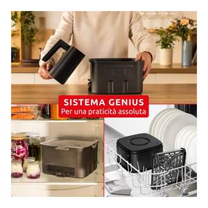 Friteuse à air silencieuse 1800W Easy Fry XXL 7L noire, modèle EZ8428, 10 fonctions en 1 7211419783 - Product Image 3