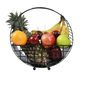 Panier à fruits en acier noir pour hôtel, restaurant, mariage, panier à fruits standard de qualité, décoration de table - Product Image 1
