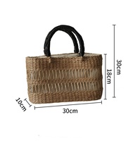 Sacs de plage et sacs à main pour femmes en paille, faits à la main, de style luxueux, écologiques, de haute qualité, conçus par des créateurs, en tricot et crochet
