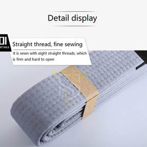 Cinturones de Karate Profesionales Unisex, Ropa Deportiva de Algodón de Alta Calidad para Adultos, Logotipo Personalizado OEM, Nuevo, Entrenamiento de Artes Marciales - Product Image 6