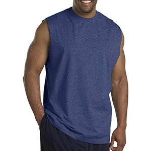 Débardeur de sport pour homme en polyester, débardeur de musculation de gym, col rond, débardeur de sport personnalisé pour homme - Product Image 4