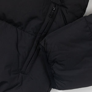 2025 veste d'hiver personnalisée pour hommes col montant imperméable avec fermeture à glissière en toile matelassée à bulles pour l'extérieur - Product Image 3