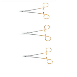 Portaagujas Mayo Hegar Profesional de 18 cm, con Dientes Cruzados, Instrumento Quirúrgico TC de Acero Inoxidable, Manual, Reutilizable, para Uso Hospitalario - Product Image 1