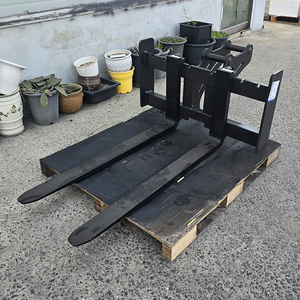 Fourches d'excavatrice réglables, accessoire de fourche en acier robuste pour la manutention de matériaux polyvalents - Product Image 6