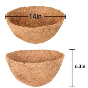 Pot suspendu en fibre de coco de 16 cm, léger, écologique, au design minimaliste, avec trou de drainage, pour jardin, sol, centre commercial, vente en gros - Product Image 1