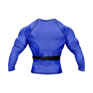 Proveedor de fábrica Sublimación personalizada Jiu Jitsu brasileño Manga larga Rashguard Diseña tu propio logotipo de surf Mma Rashguard para hombres - Product Image 3