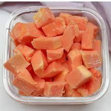 Corte en cubitos 3x3 cm IQF Fruta de papaya congelada Precio competitivo Sabor dulce Hecho en Vietnam - Product Image 6