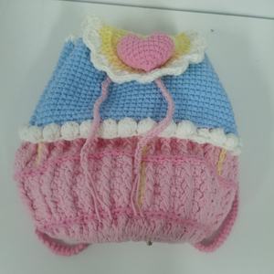 Sac à dos populaire pour femme, fait main au crochet, modèle 2026, sac à bandoulière mignon en forme de cœur - Product Image 2