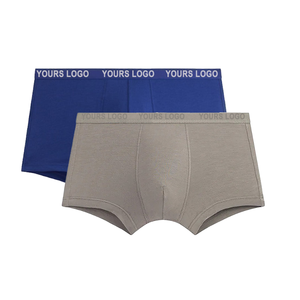 Boxers OEM al por mayor para hombre, ropa interior de cintura media, ropa de verano para hombre, 95% algodón, 5% Spandex, embalaje personalizado, ropa interior de malla para hombre - Product Image 1