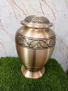 New Style Brass Cremation Urns Full Engraved New Cremation Urns Handmade <b>Funeral</b> <b>Supplies</b> New Style Urns - Product Image 5