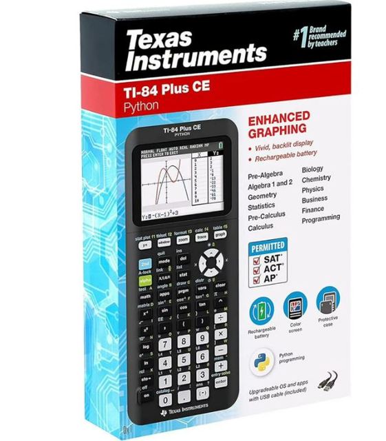 Wholesale Dealer of Texas Instruments TI 84 Plus CE Graphings Calculator Python Black 7.5 for Bulk Purchasers