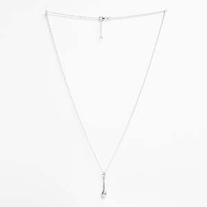 Collier pendentif en argent pur 925 pour hommes et garçons, tendance, forme géométrique boule, plaqué rhodium, zircon, diamant, perle, chaînes en or rose - Product Image 4