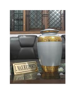 Urnas funerarias antiguas de metal a la venta, nuevo diseño decorativo, venta al por mayor, urnas de la mejor calidad, aspecto elegante de diseñador - Product Image 2