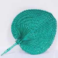 Vintage natürliche Dekor Top hand gewebte Bambus Fan mit eingewickelten Griff Home Decor Wandbehang herzförmige Wand kunst aus Vietnam