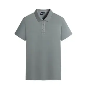 Ropa de calle informal para hombre, Conjunto de camiseta de Polo de manga corta, estampado de alta calidad en tela de punto, chándal con patrón sólido - Product Image 3