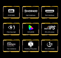 Moniteurs de Jeu LCD Plats de 32 et 27 Pouces pour PC, Résolution de 144 Hz à 4K, Taux de Rafraîchissement de 1 ms, 120 Hz, 165 Hz, 240 Hz pour Joueurs sur Ordinateur