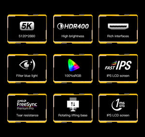 कंप्यूटर 144hz से 4K रिज़ॉल्यूशन 1ms 120hz के लिए 4K रिज़ॉल्यूशन 1ms 165hz 240hz रिफ्रेश रेट - Product Image 4