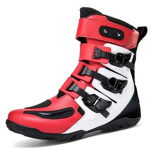 Bottes de moto antidérapantes imperméables équipement de protection de motard résistant à l'usure botte de motocross pour l'équitation d'hiver - Product Image 4
