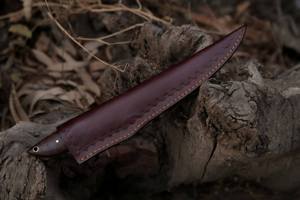 Couteau de chef de filet de pêche de cuisine fait à la main personnalisé avec lame en acier et couteau de filet de gaine en cuir - Product Image 6