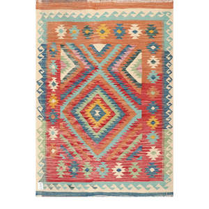 พรมกิลิม ไมมาณา อัฟกานิสถาน ขนาด 151 x 105 ซม. - Product Image 1