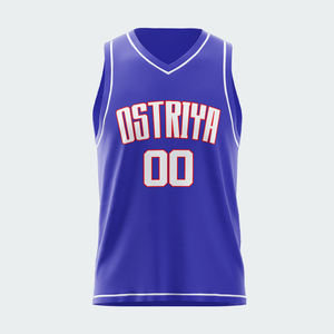Maillot de basketball pour homme personnalisé avec logo imprimé sur le devant, 100 % polyester, respirant, séchage rapide, nouvelle collection sport 2026 - Product Image 2