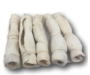 Rollos de mejillas de res para perros, masticables de cuero crudo para perros naturales y sin olor, 5 a 6 pulgadas, perro mediano de piel de res - Product Image 4