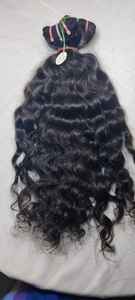 Extensiones de Cabello Humano Ondulado Natural de la India, de un Solo Donante, Venta Caliente - Product Image 3