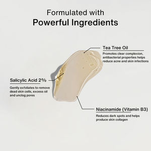 Nettoyant Visage Liquide Bio 300ml à l'Acide Salicylique et à l'Huile d'Arbre à Thé, Marque Privée OEM 2026, Contrôle Personnalisé pour Hommes et Femmes - Product Image 2