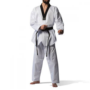Uniforme de Taekwondo de calidad superior de precio competitivo para adultos Uniforme de Taekwondo de artes marciales hecho en fábrica - Product Image 1