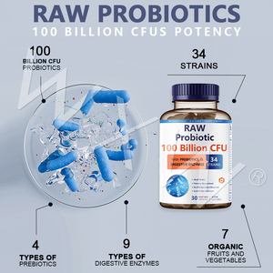 Complément alimentaire probiotique biologique de marque privée, capsules probiotiques, capsules probiotiques pour la santé - Product Image 6