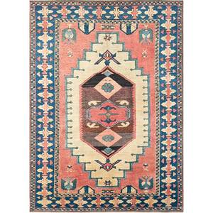 Nuray Geometric Hand Knotted <b>Wool</b> Rugs 9x12 Abstract Rectangle Hallway for Living Bedroom <b>Red</b> Orange Color Scheme-Pae-947 - Product Image 1