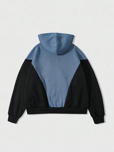 Sweat-shirt à épaules tombantes pour homme, style streetwear oversize, tissu épais, sweat-shirt décontracté pour la gym, pull-over tendance moderne - Product Image 6