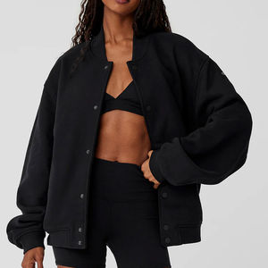 Veste universitaire en polyester-coton durable et élégante pour femmes Conception unique de manches contrastées Utilisation quotidienne Méthode de tissage tissé - Product Image 1